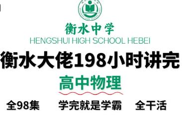 学霸讲解高中物理干货精讲精